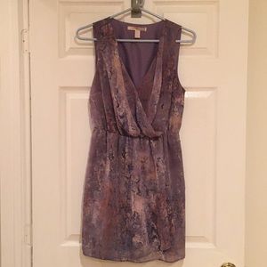Forever 21 purple marble print lined dress
